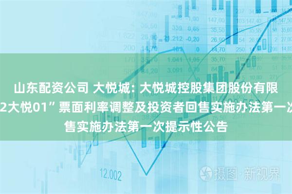 山东配资公司 大悦城: 大悦城控股集团股份有限公司关于“22大悦01”票面利率调整及投资者回售实施办法第一次提示性公告