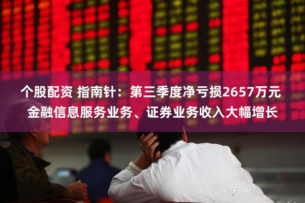 个股配资 指南针：第三季度净亏损2657万元 金融信息服务业务、证券业务收入大幅增长